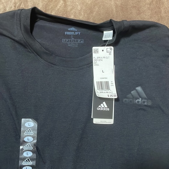 Black Adidas Shirt (Freelift) - Picture 2 of 2